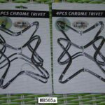 4Pcs Chrome Trivet T/C