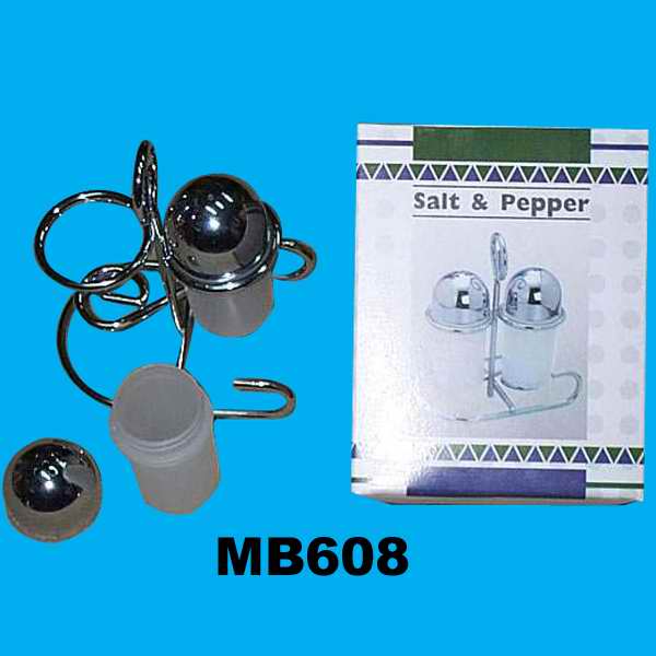 2Pcs Salt & Pepper Bottle In Colour Box