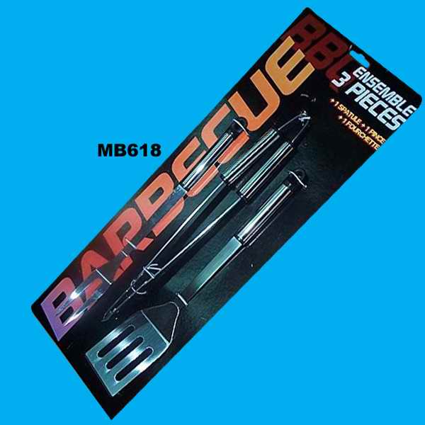 MB618 3Pc S.S. Bbq Tools