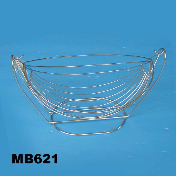 Chrome Fruit Basket W.Spring