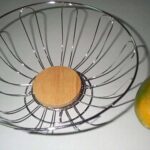 Round Fruit Basket W/Wooden Bottom