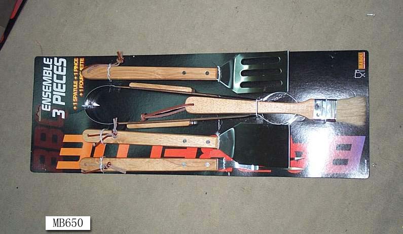 MB650 5Pcs Wood Handle Bbq Tools