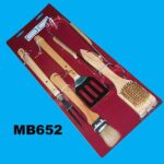 5Pcs Wood Handle Bbq Tools