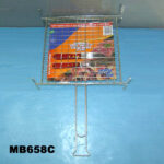 Bbq Grill 65 X 40Cm Zinc Chrome With Knife & Fork