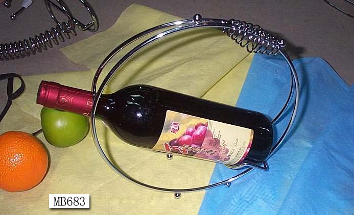 Chrome Wine Bottle Holder