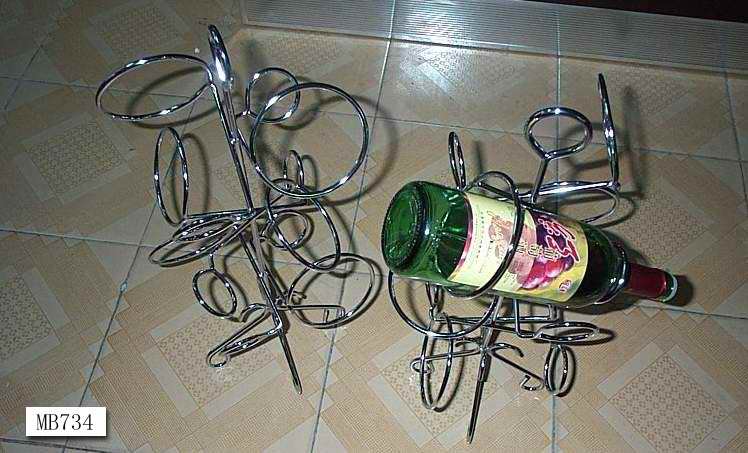 Wine Bottle Holder Chrome Plate