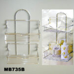 Chrome Shower Caddy With 2 Folding Shelf