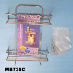 Shower Caddy With 2 Folding Shelf