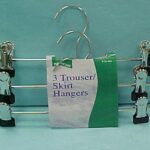 3Pcs Chrome Plating Skirt Hanger
