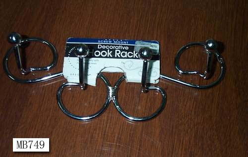 11.5 In Chrome Rack W.4 Hooks
