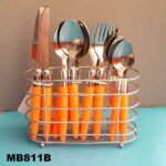 12Pcs Cutlery+Oval Stand
