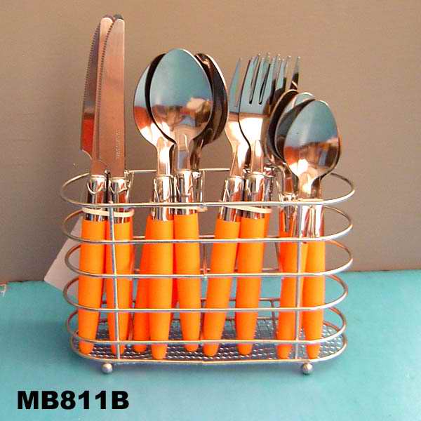 MB811B 12Pcs Cutlery+Oval Stand