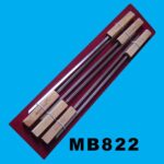6Pcs Wooden Handle S/S Bbq Skewer