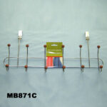 6Pcs Hook Hanger W/Wooden Bead