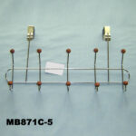 5Pcs Hook Hanger W/Wooden Bead Cooper Clr
