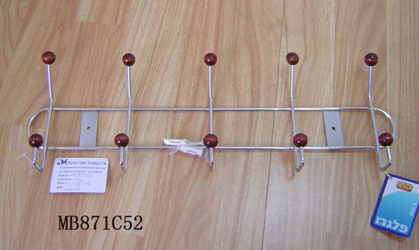 MB871C52 5Hooks Chrome Hanger