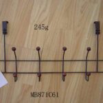 6Pcs Hook Hanger W/Wooden Bead Cooper Clr