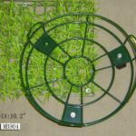 Pe Coating Wire Plant Porter Withb 3Plastic Wheels