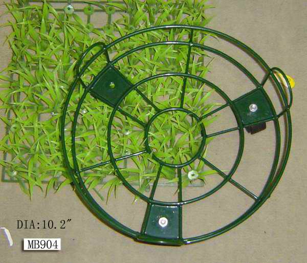 MB904 Pe Coating Wire Plant Porter Withb 3Plastic Wheels