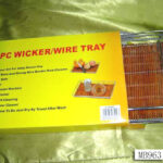 2Pcs Wicker/Wire Tray In Colour Box