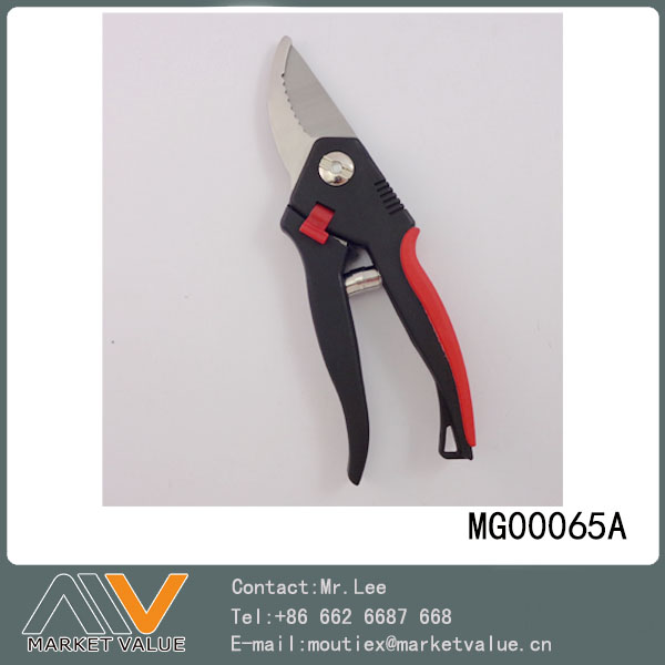 8"Pp+Tpr Rubber Handle S/S Garden Scissors