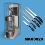 6Pcs Knife Set With Block In Pvc Box