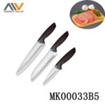 3 Piece Chef'S Knife Set With Pp Handle