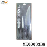 3 Piece Chef Knife Set With Pp Handle