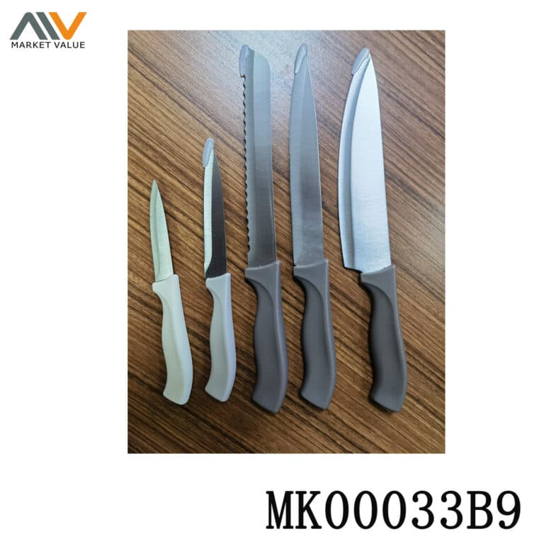 5 Piece Chef Knife Set With Pp Handle