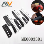 3 Pc S.S Kitchen Knife Sets Save Cover With Pp Handle