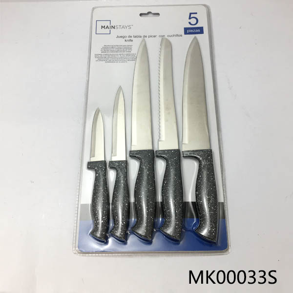 MK00033S Sets Of 5 Pcs Kitchen Knife With Pp Handle