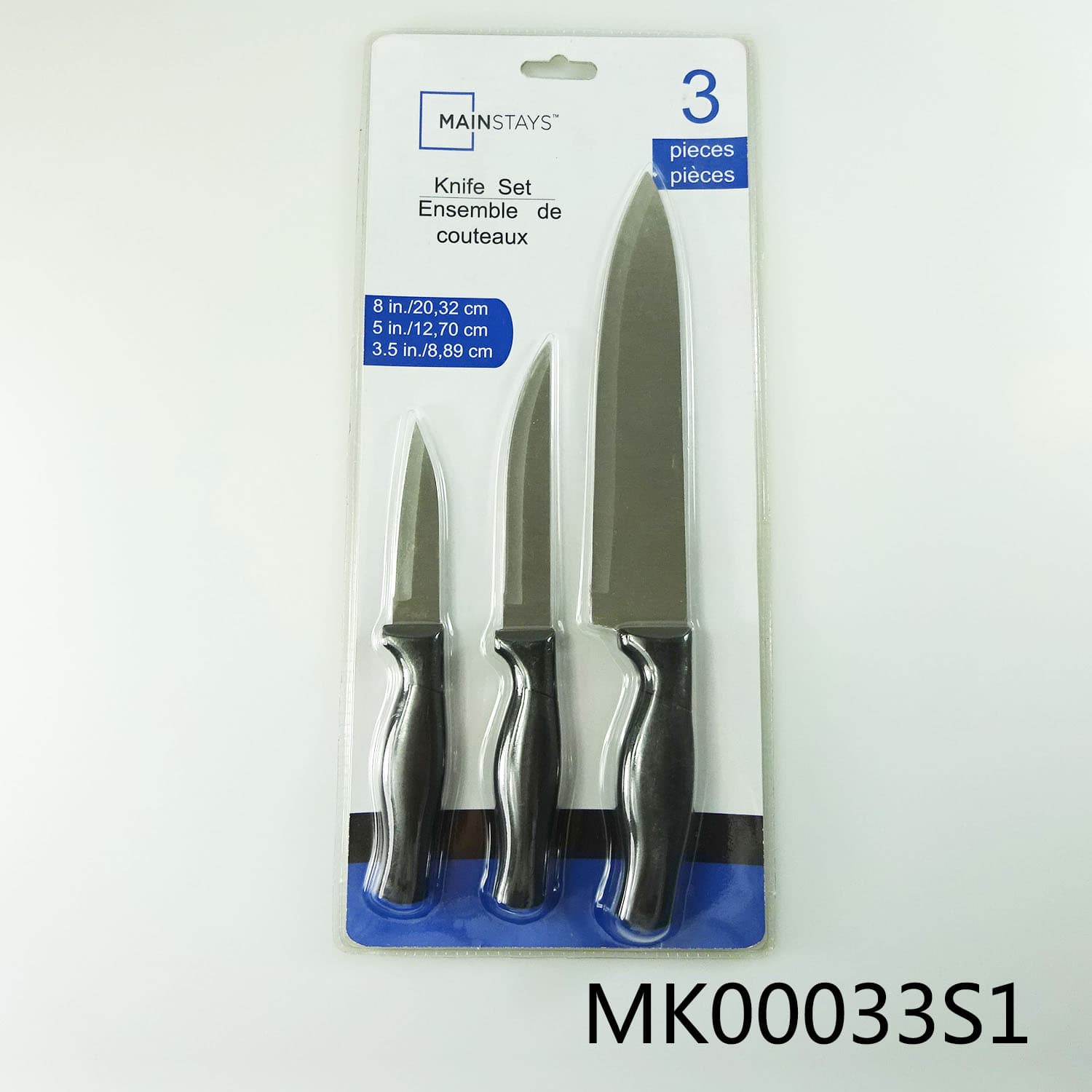 MK00033S1 Sets Of 3 Pcs Kitchen Knife With Pp Handle
