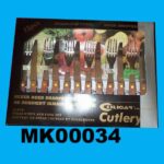 6Pcs Steak Knife W/ 6Pc Fork