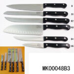7" Pom Handle Santoku Knife With Plastic Blade Cover