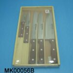 5Pcs Knife W/ Wooden Handle In Wooden Box
