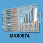 18Pc Knife Sets In Plastic Case