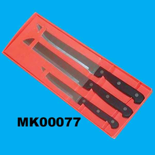 MK00077 3Pc Knife In Color Box