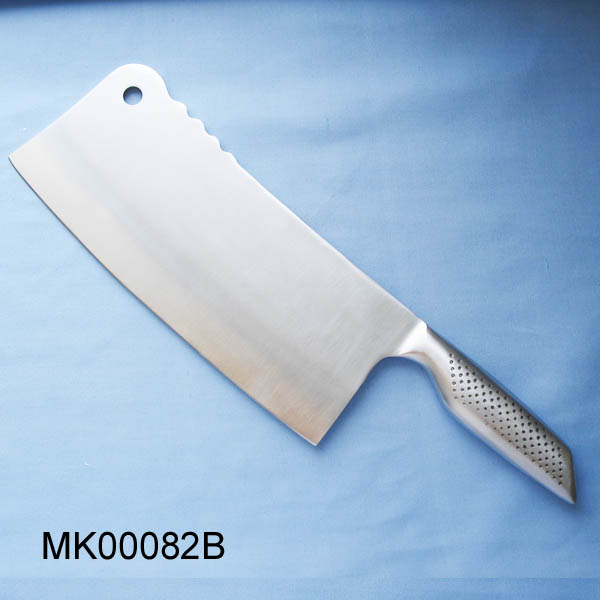 MK00082B S/S Hollow Handle Chopping Knife Paper Cover