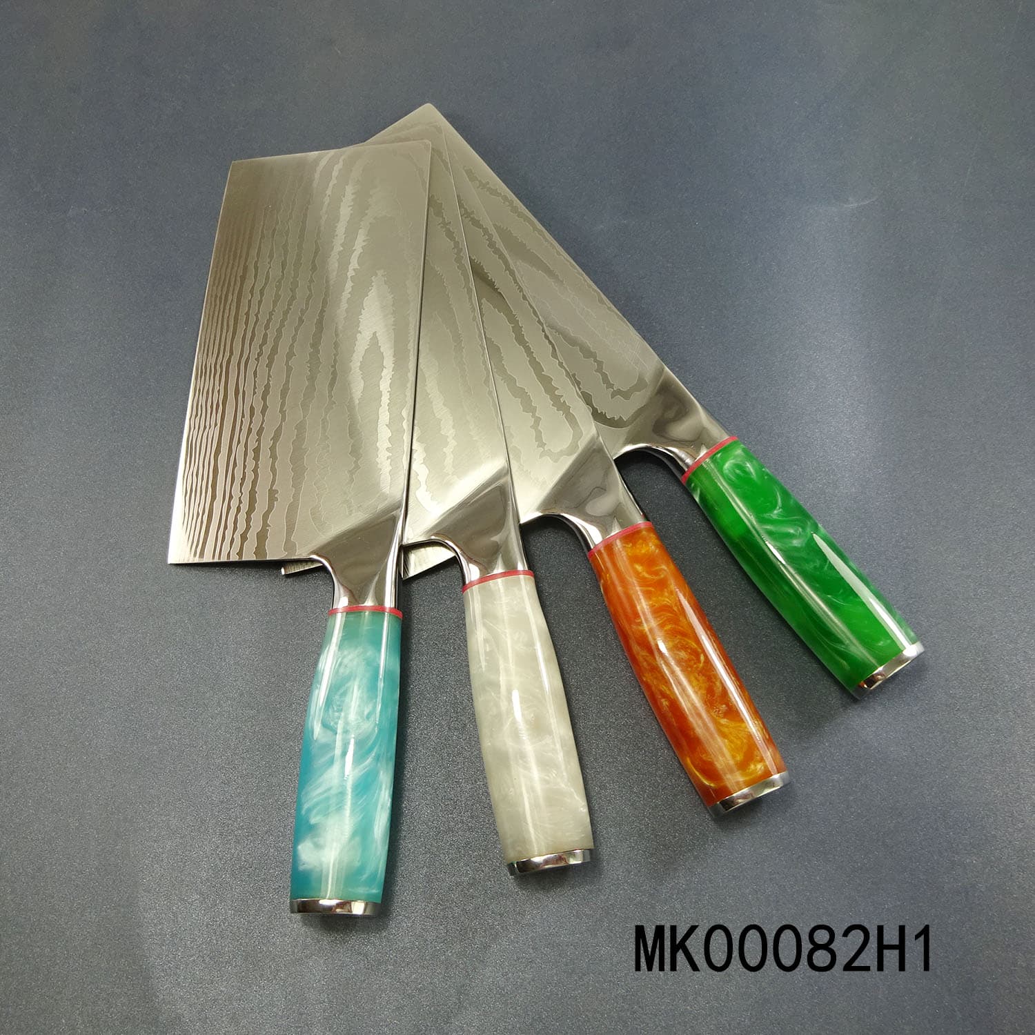 MK00082H1 Chopping Knife With Resin Handle In Color Box