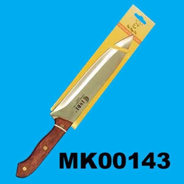MK00143 8" Wooden Handle Chef Knife