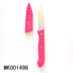3" Plastic Handle Fruit Knife With Blade Cover