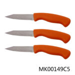 3Pcs 4.5" Fruit Knife With Pp Handle