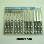 12Pcs Knife & Fork Set D/B