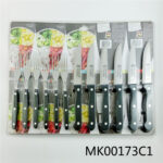 12Pcs Jumbo Steak Knife & Fork Set D/B
