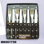 8Pcs Knife & Fork Set Bakelite Handlein Pvcbox