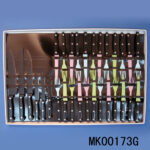 30Pcs Non Stick Steak Knife/Fork With White Box