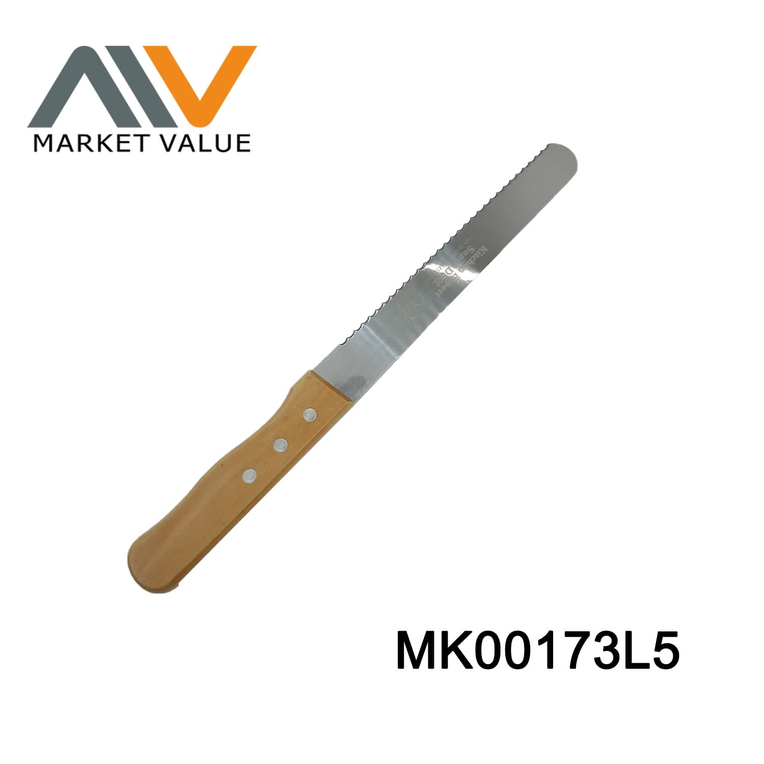 MK00173L5 8 Inch Bread Knife With Wooden Handle