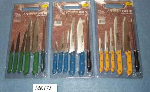 MK00175 7Pcs Knife Set W/Pp Handle D/B