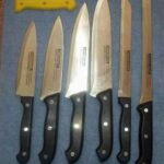 6Pcs Knife Set W/Colour Handle