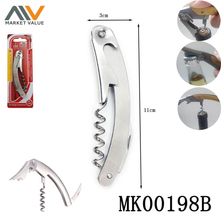 Versatile Stainless Steel Wine Bottle Opener